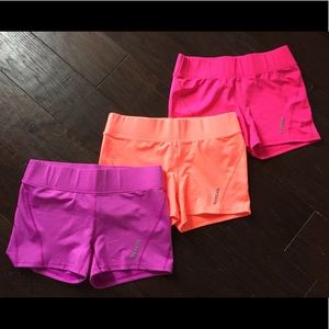 3 pairs of Reebok women's exercise shorts